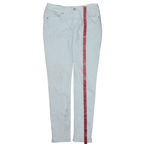 Levi's Women's White 711 Skinny Jeans Size 27 Mid Rise Denim