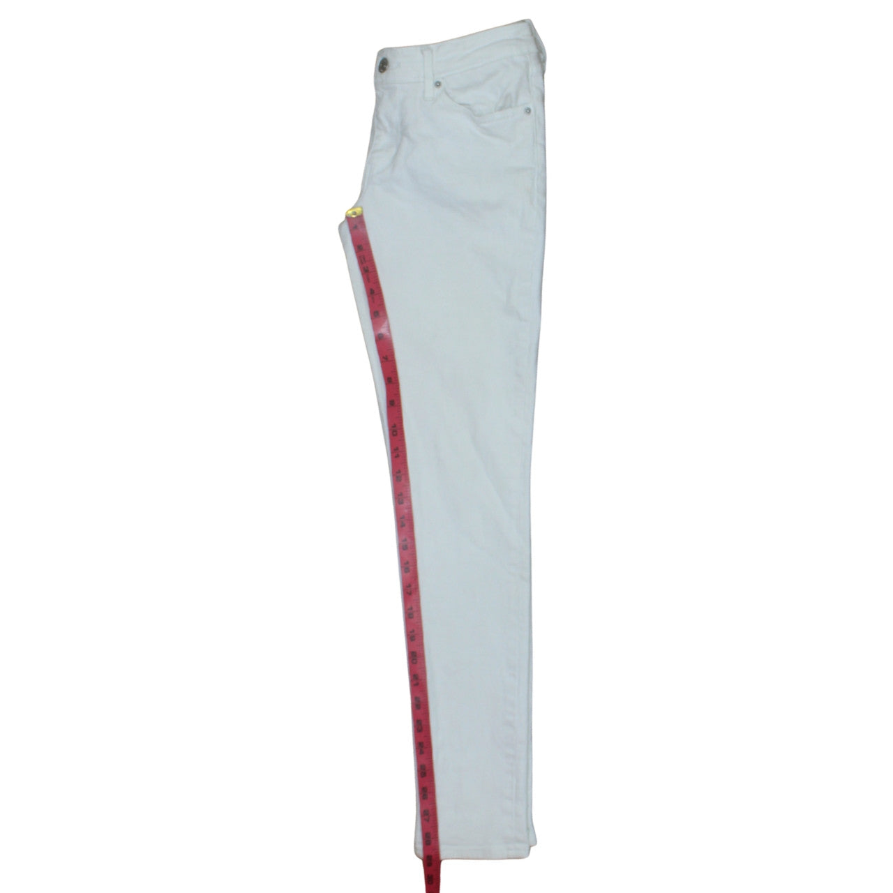Levi's Women's White 711 Skinny Jeans Size 27 Mid Rise Denim