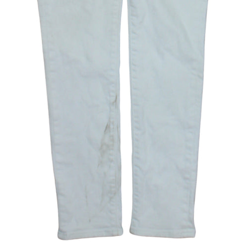 Levi's Women's White 711 Skinny Jeans Size 27 Mid Rise Denim