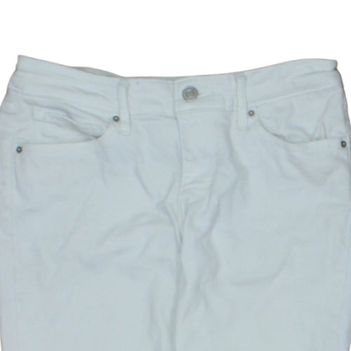 Levi's Women's White 711 Skinny Jeans Size 27 Mid Rise Denim