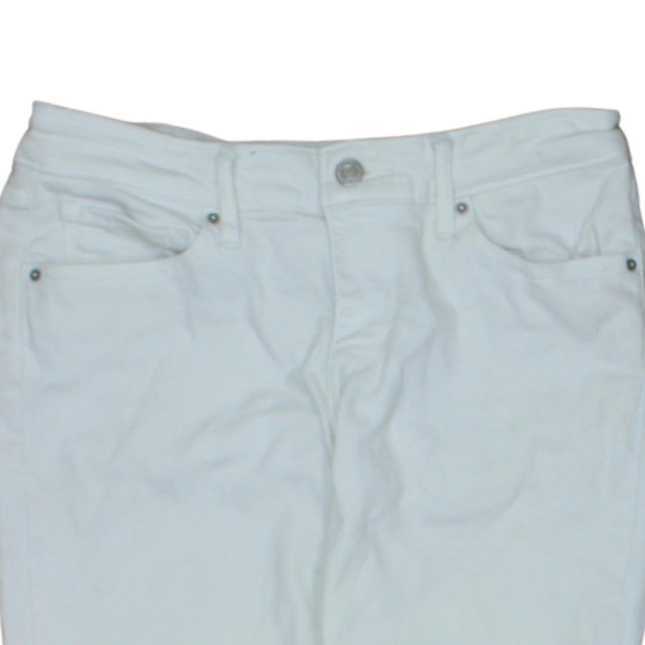 Levi's Women's White 711 Skinny Jeans Size 27 Mid Rise Denim
