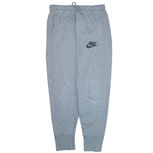 Nike Men's Grey Jogger Sweatpants M Cotton Blend Drawstring Activewear