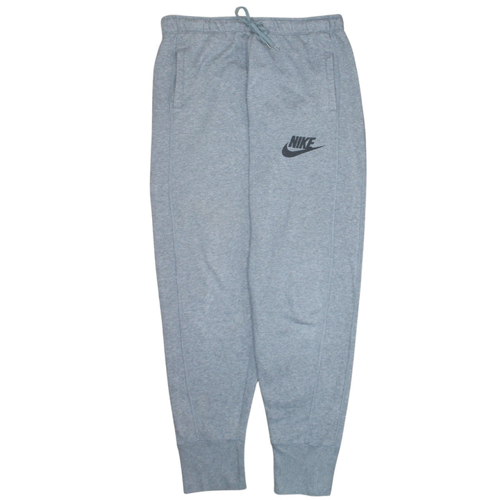 Nike Men's Grey Jogger Sweatpants M Cotton Blend Drawstring Activewear