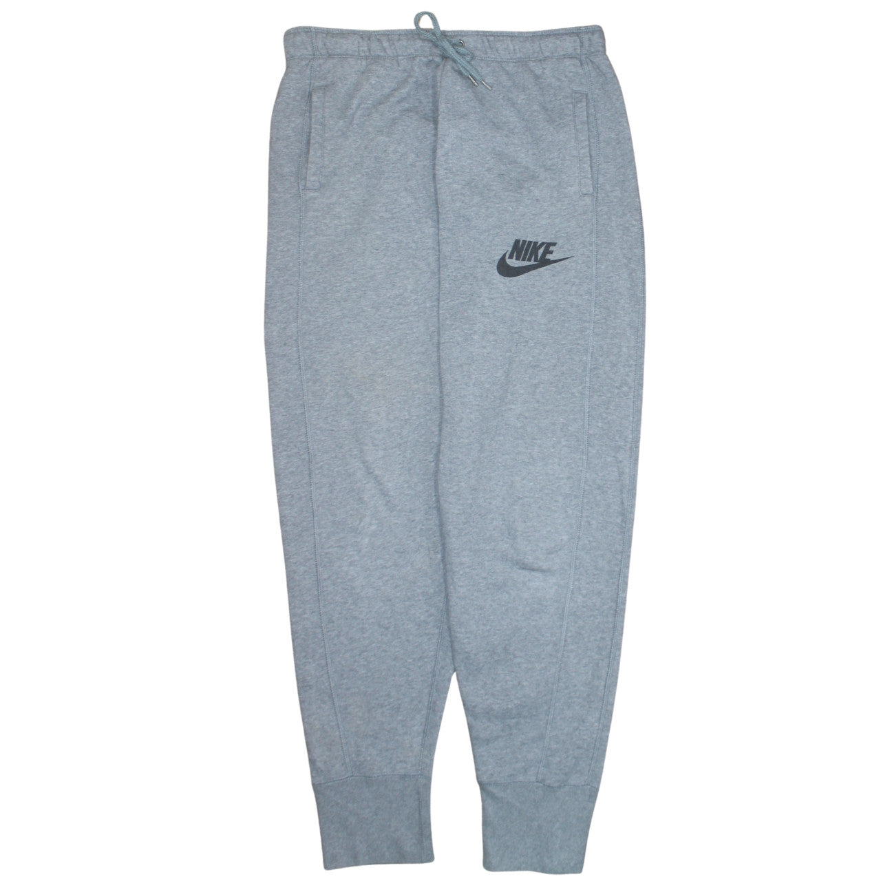 Nike Men's Grey Jogger Sweatpants M Cotton Blend Drawstring Activewear