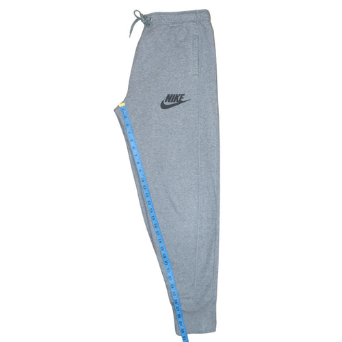 Nike Men's Grey Jogger Sweatpants M Cotton Blend Drawstring Activewear