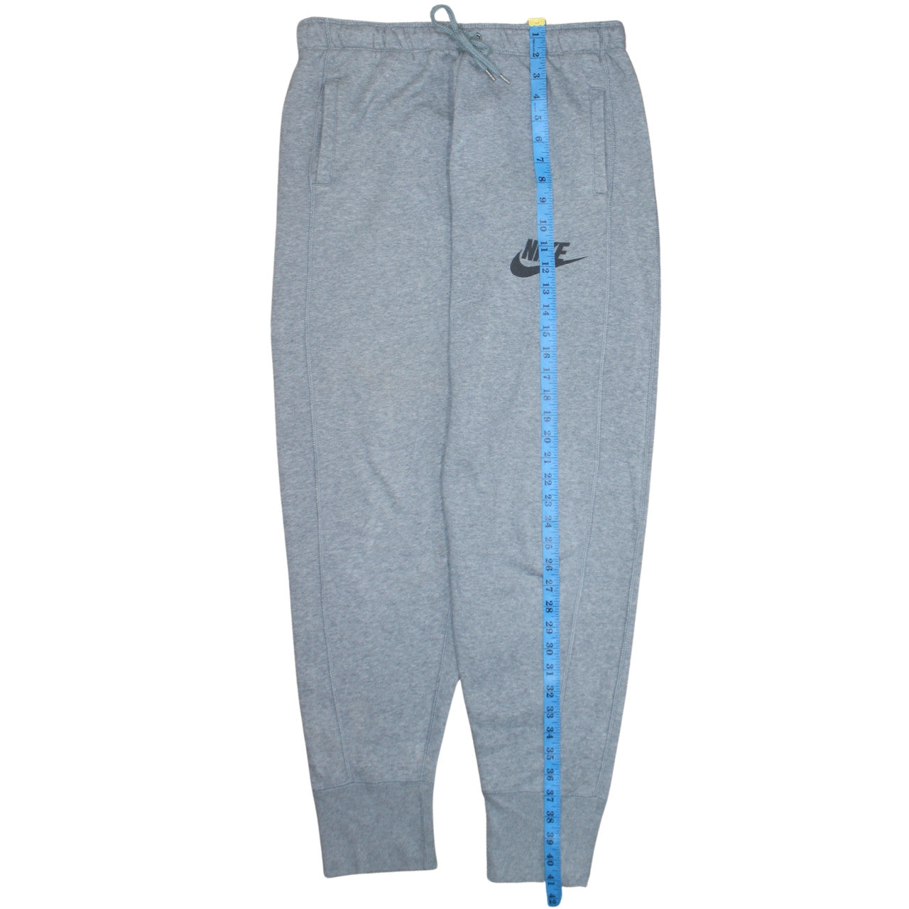 Nike Men's Grey Jogger Sweatpants M Cotton Blend Drawstring Activewear