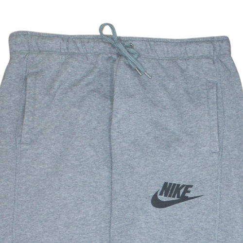 Nike Men's Grey Jogger Sweatpants M Cotton Blend Drawstring Activewear