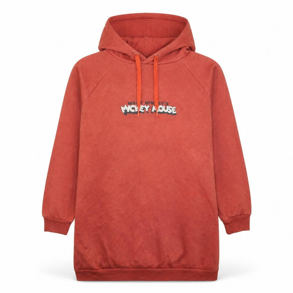 Front view of Disney Mickey Mouse Red Pullover Hoodie unisex m