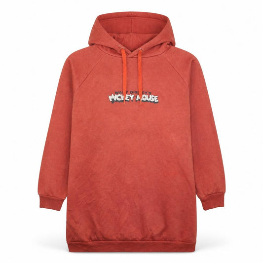 Front view of Disney Mickey Mouse Red Pullover Hoodie unisex m