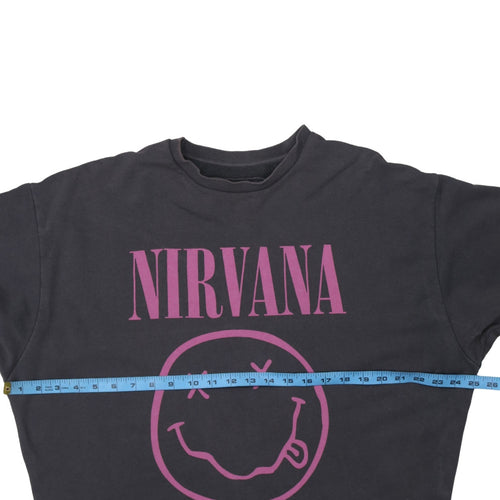 ASOS Men’s Black Nirvana Graphic Pullover Sweatshirt L