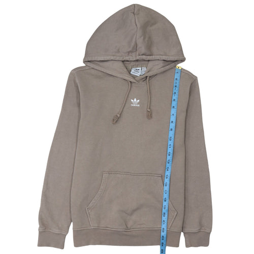 Adidas Womens Beige Pullover Hoodie Size 8 Cotton Blend Casual