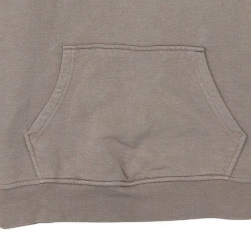 Adidas Womens Beige Pullover Hoodie Size 8 Cotton Blend Casual