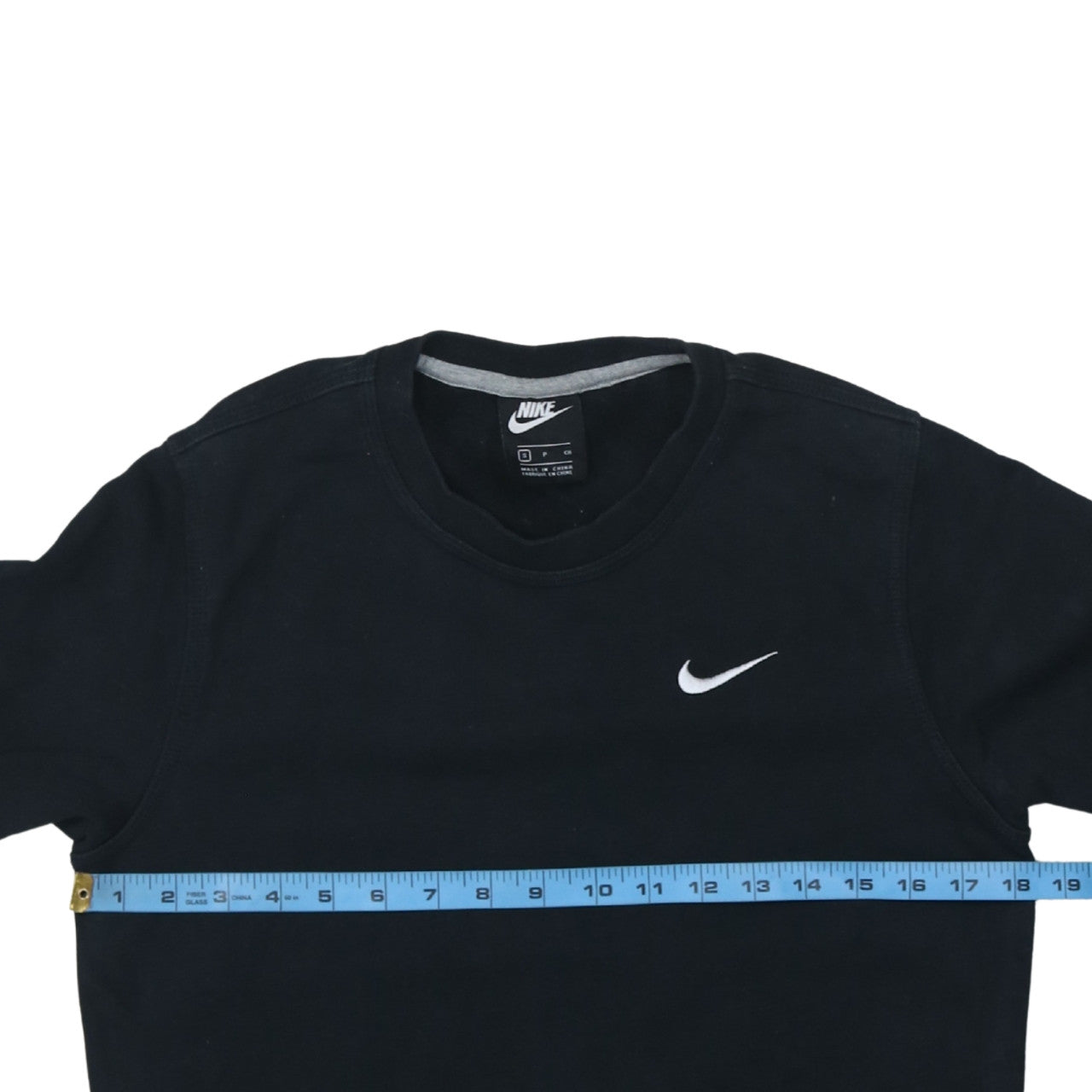 Nike Men's Black Small Crew Neck Pullover Sweatshirt