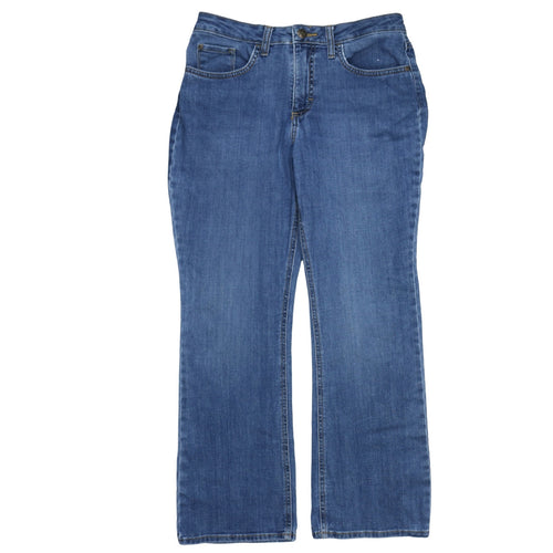 Lee Women's Blue Bootcut Mid Rise Regular Fit Jeans Size 10P