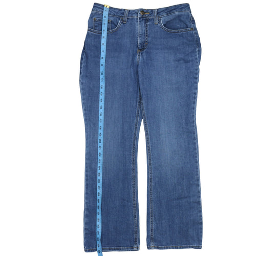 Lee Women's Blue Bootcut Mid Rise Regular Fit Jeans Size 10P