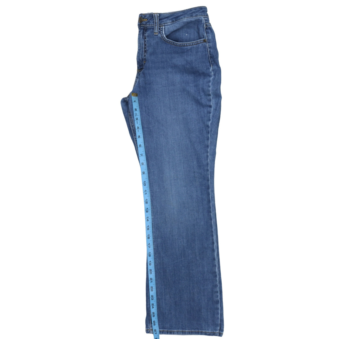 Lee Women's Blue Bootcut Mid Rise Regular Fit Jeans Size 10P