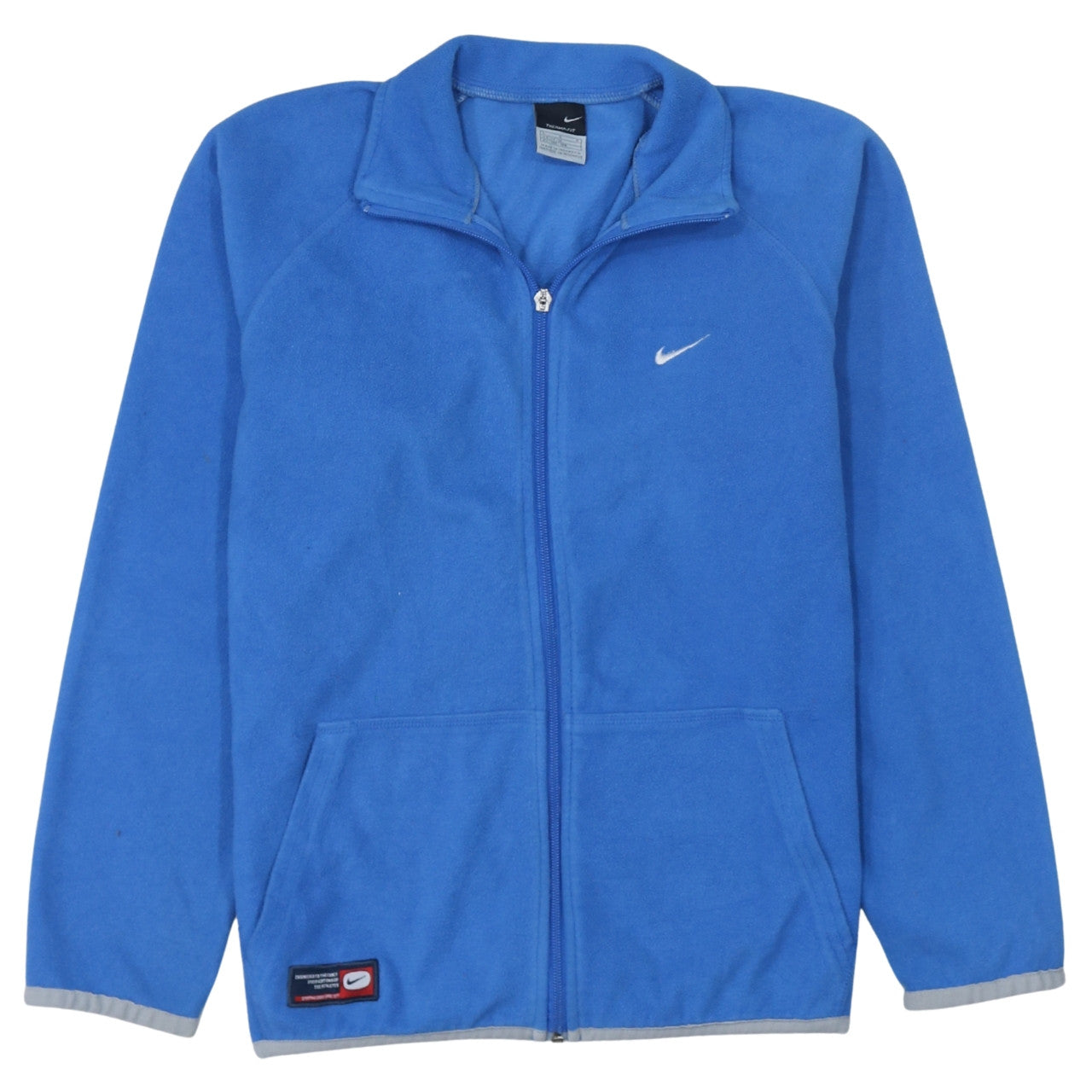 Nike Boys Blue Therma-FIT Fleece Track Jacket Size 14-15 Years