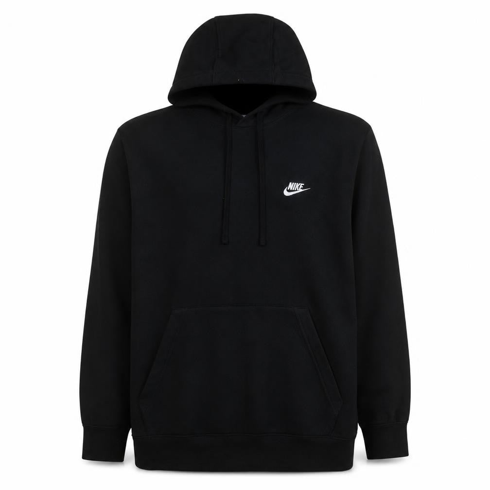 Front view of Nike Men's Black XL Pullover Hoodie Fleece Sweatshirt