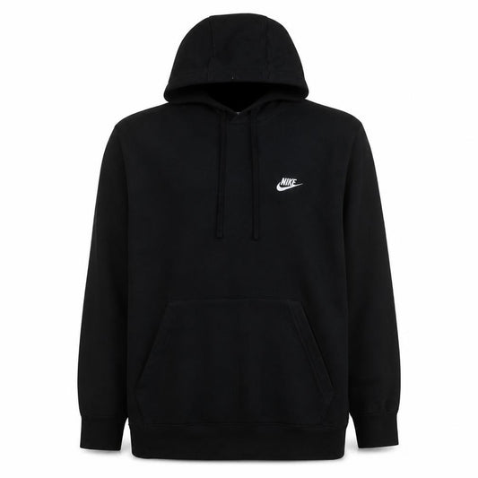 Front view of Nike Men's Black XL Pullover Hoodie Fleece Sweatshirt