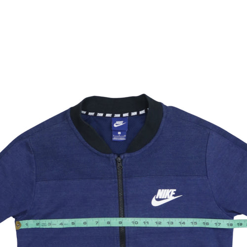 Nike Men's Blue Full Zip Sports Sweatshirt Size S
