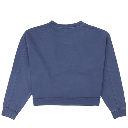 Levi's Women Blue Logo Crew Neck Pullover Sweatshirt Size L