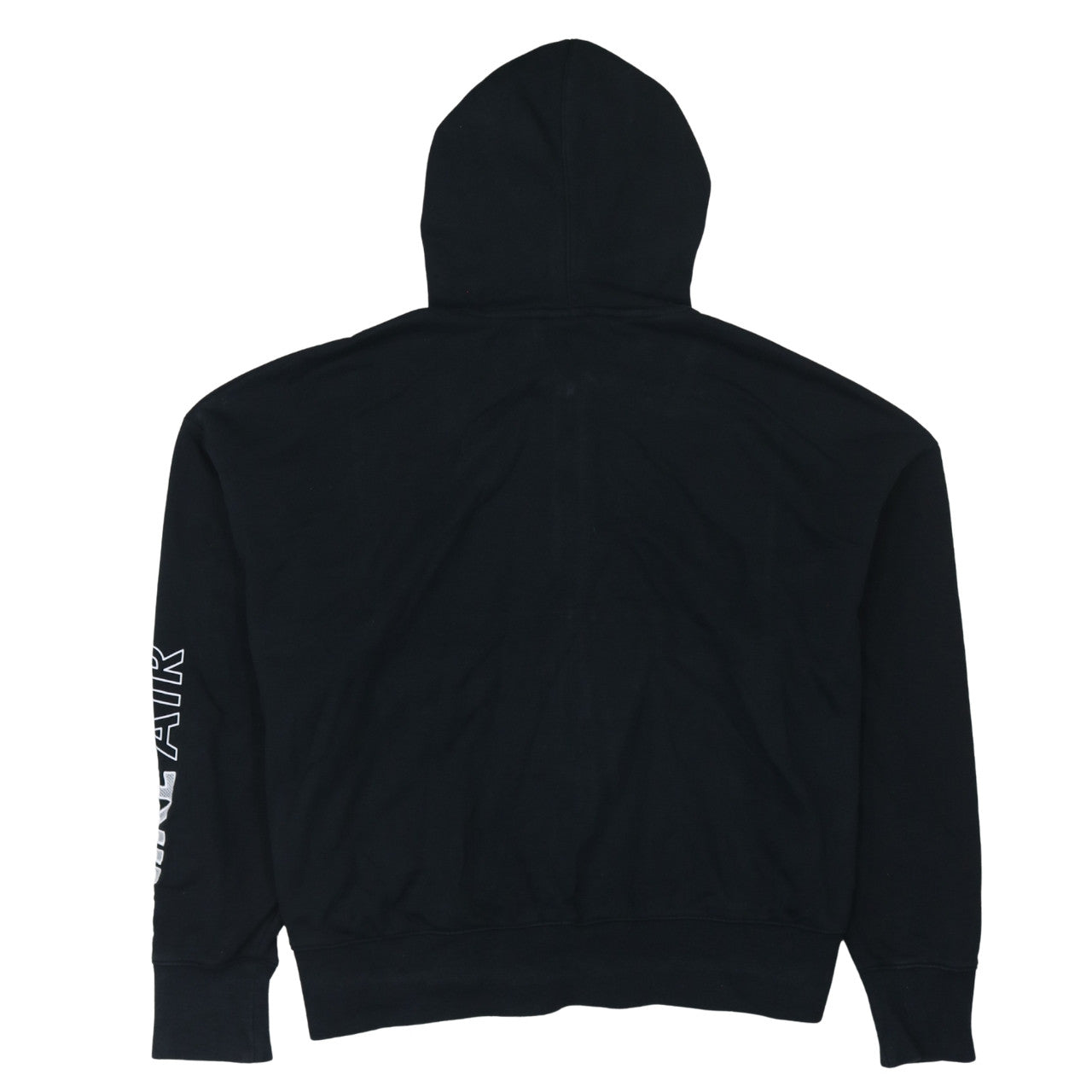 Nike Air Black Full Zip Hoodie XL Women's Cotton Blend Logo Hoodie