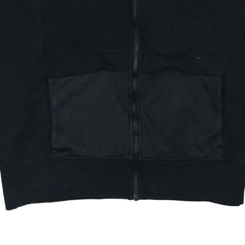 Nike Air Black Full Zip Hoodie XL Women's Cotton Blend Logo Hoodie