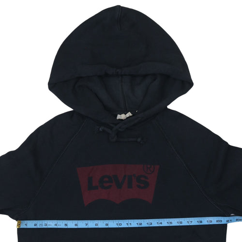 Levi's Men's Black Pullover Hoodie M Classic Logo Fleece