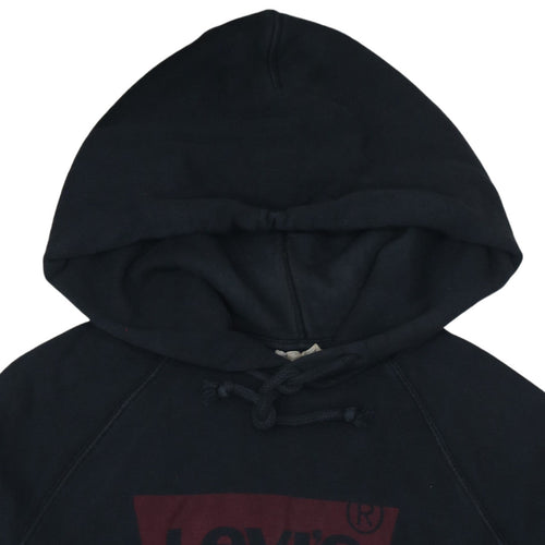 Levi's Men's Black Pullover Hoodie M Classic Logo Fleece