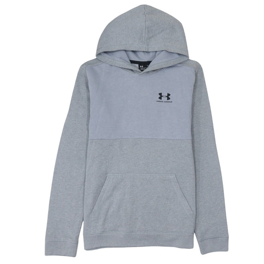 Under Armour Boys Grey XL Pullover Hoodie ColdGear Loose Fit