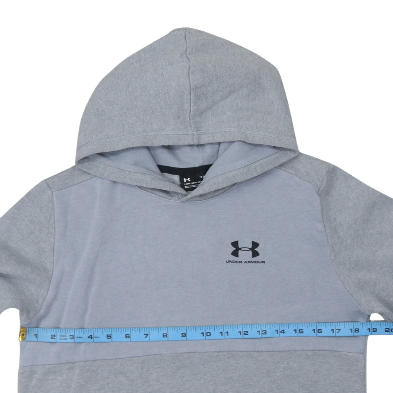 Under Armour Boys Grey XL Pullover Hoodie ColdGear Loose Fit