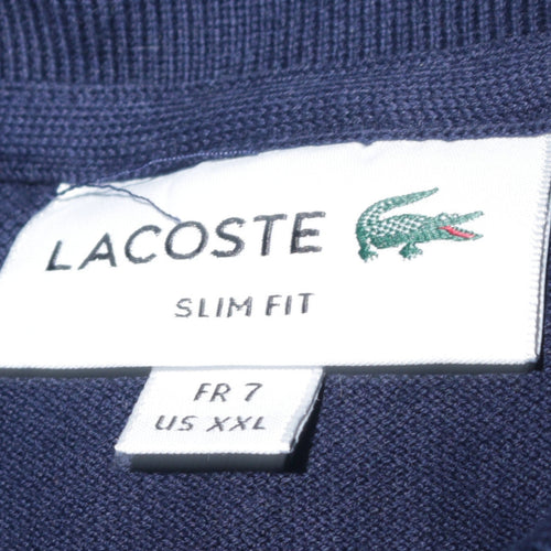 Lacoste Men's Blue Slim Fit 2XL Cotton Piqué Polo Shirt