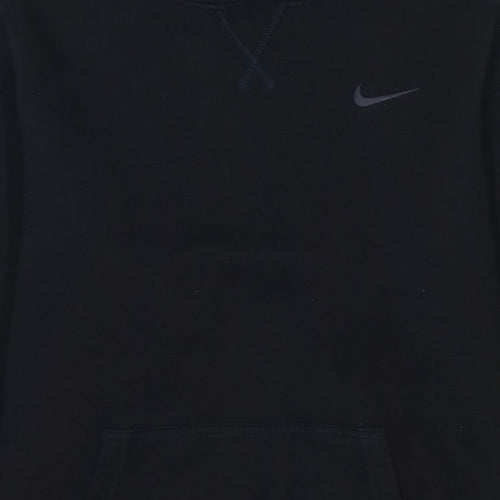 Nike Boys Black Pullover Hoodie XL 13-15 Years Fleece Lined Sweatshirt
