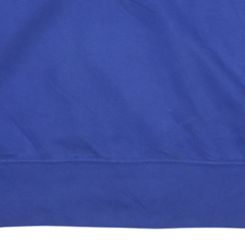 Adidas Womens Blue Crew Neck Pullover Sweatshirt UK 6 XS