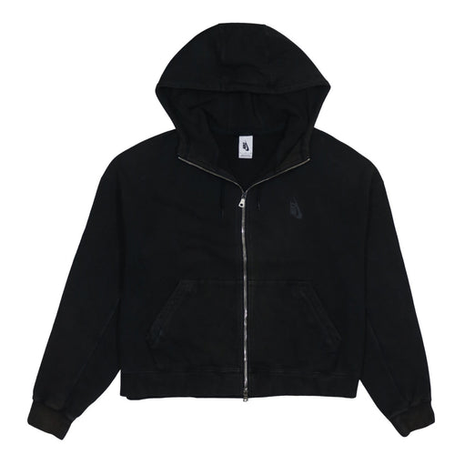 Nike Men Black XL Full Zip Hoodie Sweatshirt Cotton Blend
