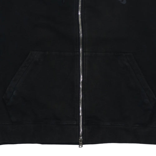 Nike Men Black XL Full Zip Hoodie Sweatshirt Cotton Blend