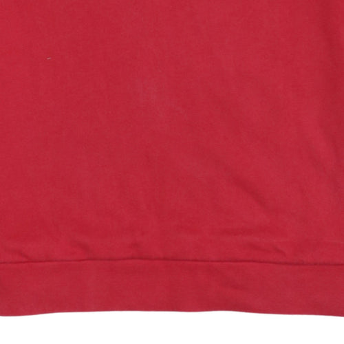 Levi's Men's Red Logo Crew Neck Pullover Sweatshirt Size S