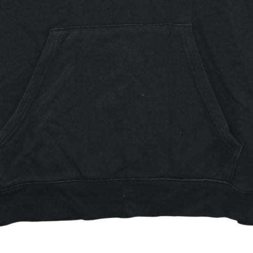 Adidas Mens Black Pullover Hoodie L Graphic Logo Sportswear