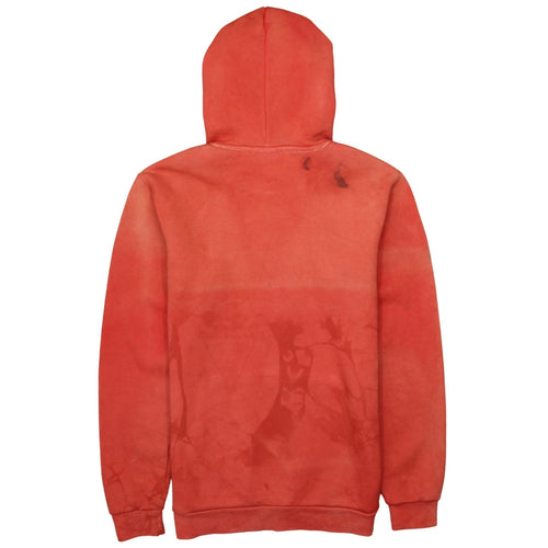 Adidas Men's Red Pullover Hoodie Small Logo Fleece Sweatshirt