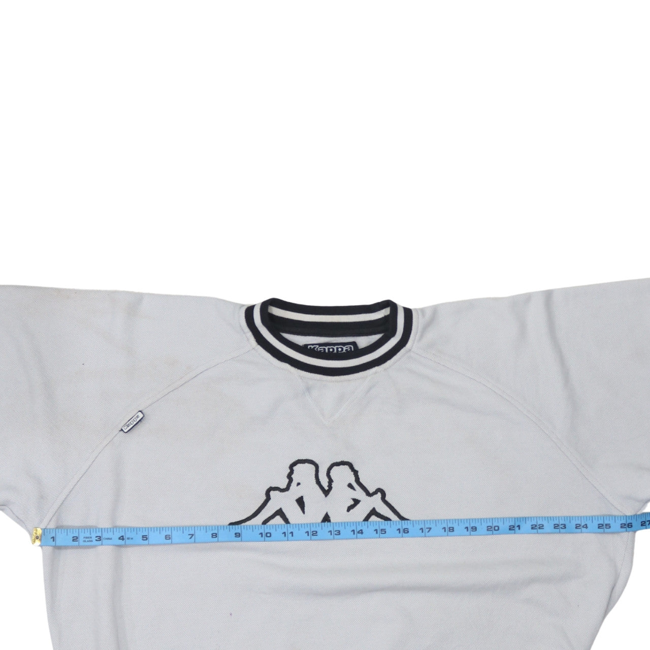 Kappa Men's White XL Logo Pullover Sweatshirt Vintage Sportswear
