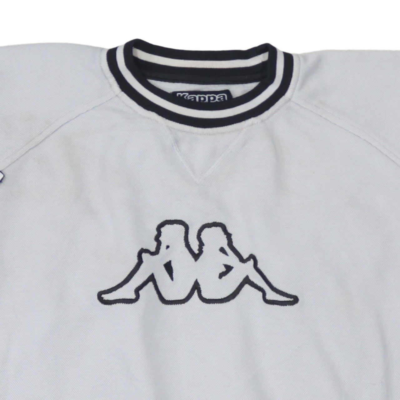 Kappa Men's White XL Logo Pullover Sweatshirt Vintage Sportswear