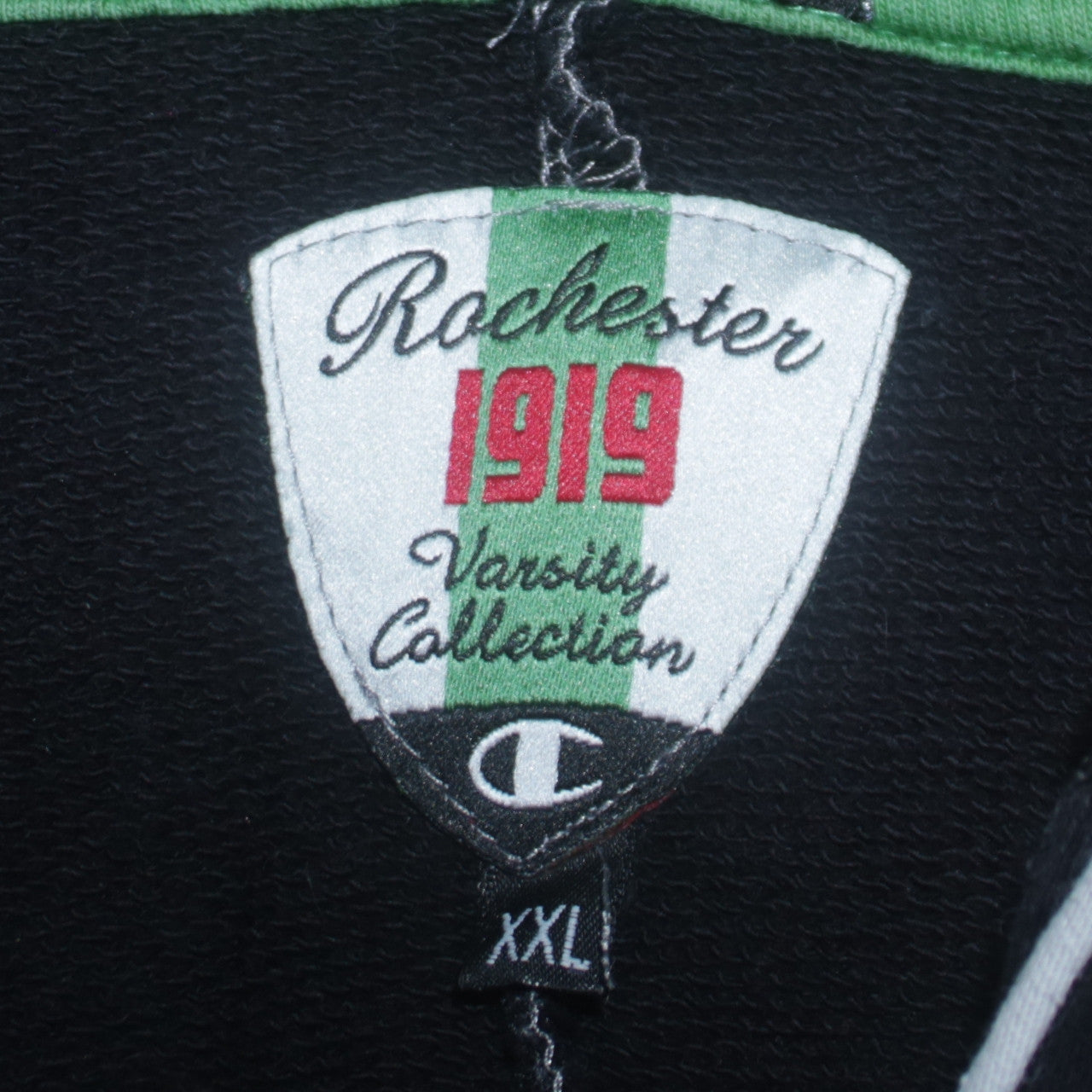 Champion Men’s Black Pullover Hoodie XXL Rochester Varsity Collection