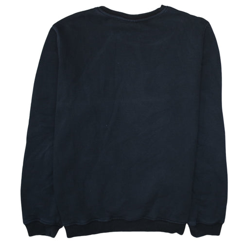 New Era Men Black L Pullover Crew Neck Baseball Sweatshirt