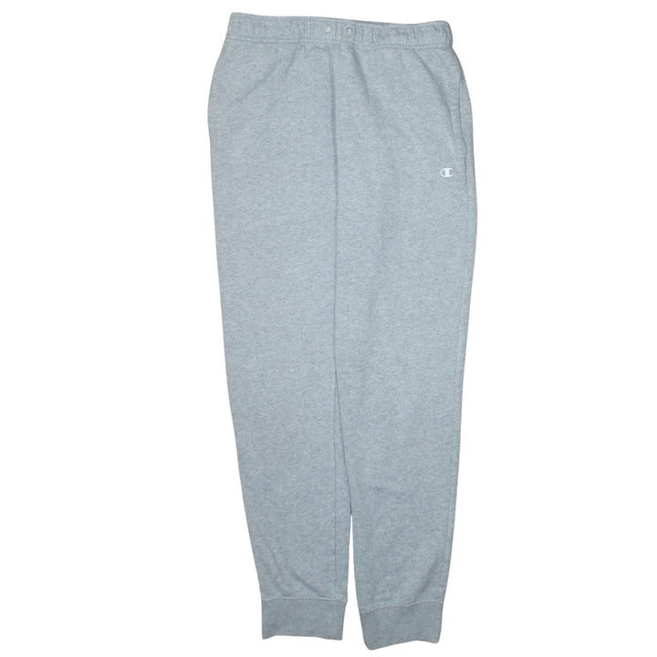 Champion Men Grey L Sweatpants Jogger Elastic Waist Cotton Blend
