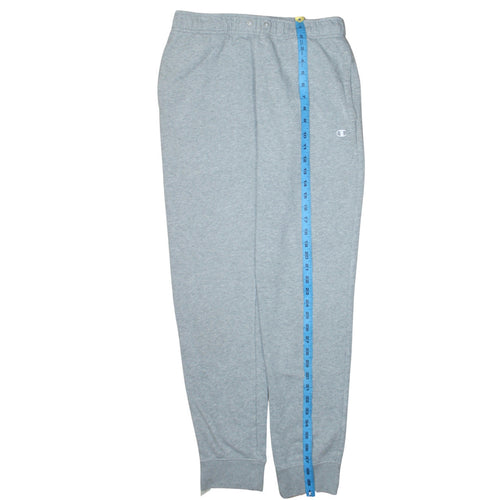 Champion Men Grey L Sweatpants Jogger Elastic Waist Cotton Blend