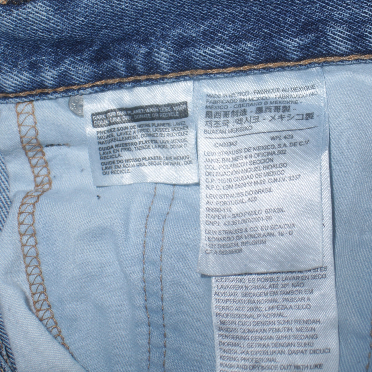 Levi's Men's Blue 36x31 Regular Fit Straight Leg Vintage Denim Jeans