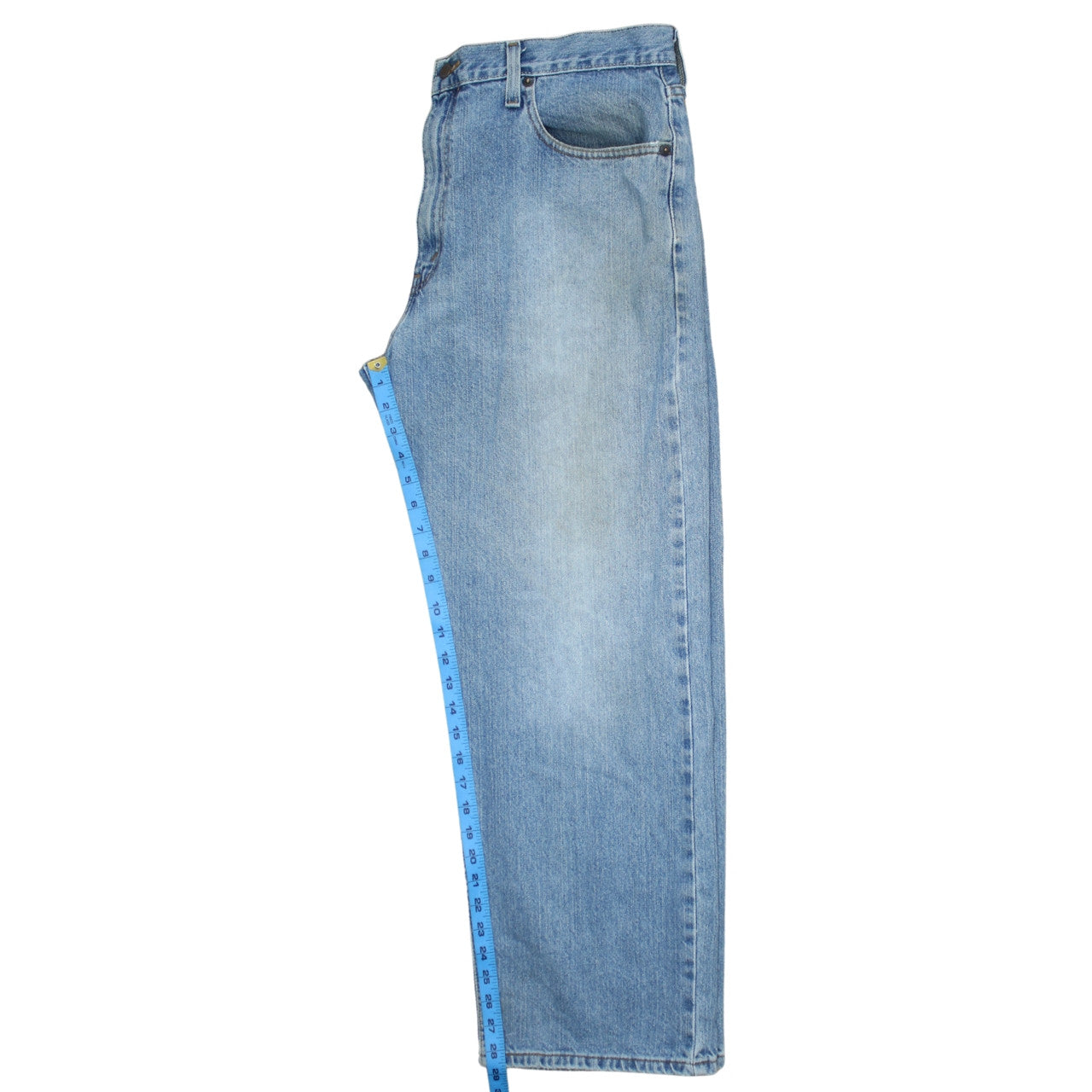 Levi Strauss Signature Men's Blue 36x30 Loose Straight Jeans