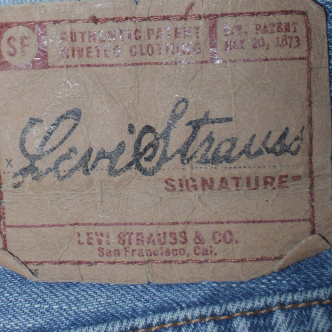 Levi Strauss Signature Men's Blue 36x30 Loose Straight Jeans