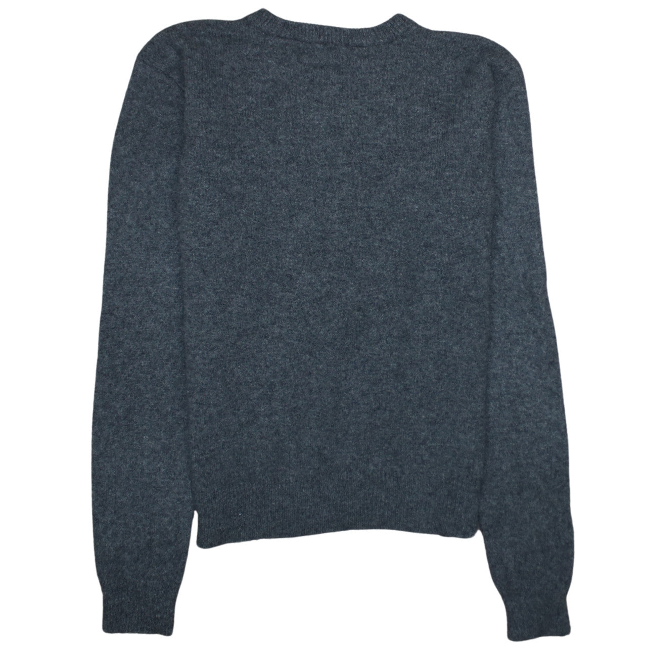 Polo Ralph Lauren Women Grey V-Neck Lambswool Jumper M Classic Fit