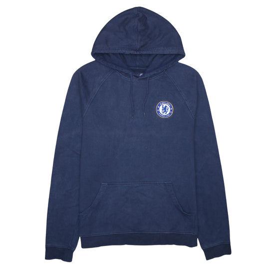 Chelsea FC Men's Blue Pullover Hoodie L Cotton Jersey